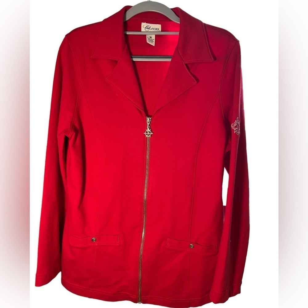 Cali and York Red Blazer Women’s Size Medium​​​​​​